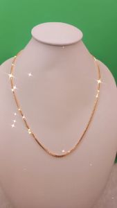 Kalung Milano 15mm Alloy Lapis Mas 18K Permata Zirconia Premium Quality & Tahan Lama NP009G / NP010S