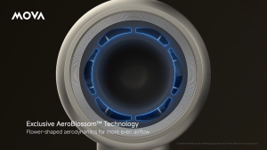 Flower-Shaped Plasma Hair Dryer | MOVA Shine 10 Hair Dryer | Larger Airflow | Plasma Ion | Multiple Styling Modes