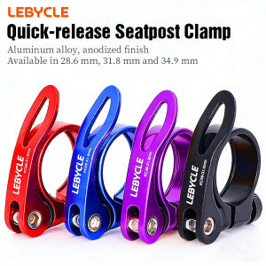 LEBYCLE MTB Road Bicycle Quick-Release Seatpost Clamp Aluminum Bike Seat Tube Clamp 28.6/31.8/34.9mm Bike Seatpost Clamps Part