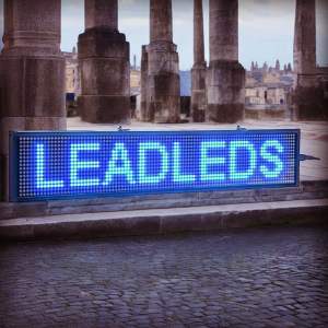 ป้ายไฟ LED P10 Single Color สีน้ำเงิน ป้ายไฟโฆษณา ป้ายไฟตัวอักษร ป้ายไฟวิ่ง ป้ายไฟเคลื่อนที่ ใช้ได้ทั้ง INDOOR OUTDOOR