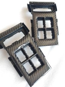 แผงช่องสวิทซ์ คอนโทรลกลาง Toyota New Fortuner 2015-2023 part แท้เบิกทำคาร์บอนผ้าแท้