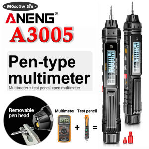 NCV bút đa năng kế màn hình LCD đèn nền thông minh Bút đa năng kế đèn pin chiếu sáng Máy thử điện thông minh 4000 đếm để nhận dạng dây lửa