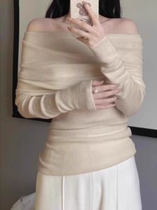 HUOLISI | Hot Girl Style One-Shoulder Long-Sleeve Womens Top