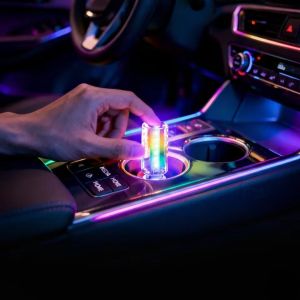RGB LED Ambient Light 13 Modes Plug and Play USB Car Interior Accessories Decor Gift Idea Touch Switch Multicolor Accent Lamp