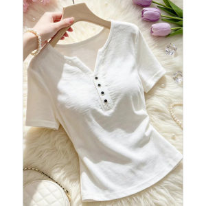 V.C.I | Design Half Placket Bamboo Pulp T-Shirt