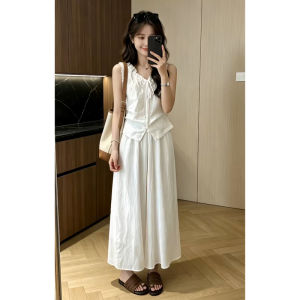 unifittoo | Summer 2026 New White Sleeveless Top and Skirt Set