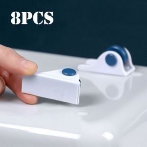 4/8pcs Stickable Wheels Household Furniture Casters Storage Box Rollers Trash Can Rollers Storage Box Basket Moving Small Wheels