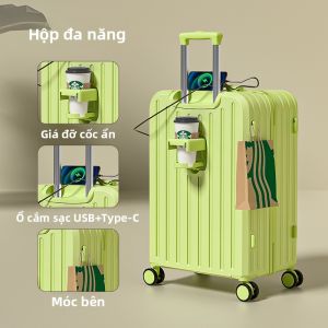 MIMANI |Vali du lịch xách tay nữ có khóa số chắc chắn và bền bỉ 20 INCH
