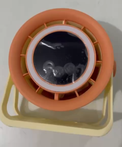 Quạt Tích Điện Đa Năng Để Bàn Treo Tường Có Đèn Led Cảm ứng