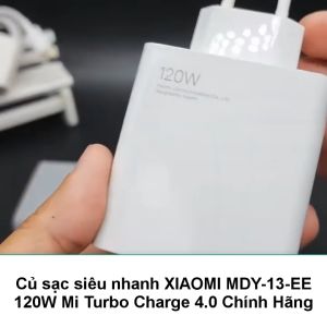 Bộ sạc nhanh Xiaomi 120W Mi Turbo HyperCharge mã Xiaomi MDY-13-EE - Zin hãng bóc máy Mi 11T Pro Mi 12 13 Pro Redmi Note 11 Pro Redmi K50 Pro POCO F4 GT