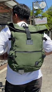 EVERLAST - Backpack Water Ressistant TERRA Green Series - Tas Ransel Sekolah Kerja Laptop