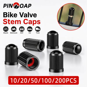 PINMOAP 10/200PCS Bike Valve Stem Caps Universal Bicycle Tire Air Nozzle Covers Dustproof Leakproof Wheel Caps For Mtb Road Bike