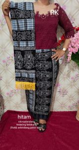 Rok dan Selendang katun motif gorga