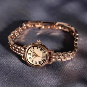 Julius 2025 นาฬิกาข้อมือสตรีแบบหนังสือเล่มเล็กสไตล์เรียบง่าย สายเหล็ก น้ำหนักเบา ทนทานต่อการช็อต ป้องกันน้ำได้