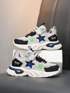 ABC Shield Girls Shoes Autumn and Winter Leather plus Velvet Ermian Shoes Lightweight Soft Sole Fashion Trendy Daddy Shoes