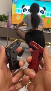 Móc khóa Bắn dây thun Tặng Sẵn Dây Thun