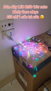 Dây Đèn Led RGB Giọt Nước 16 triệu Màu điều khiển Remote 24 phím APP điện thoại Dài 10M chống nước nháy theo nhạc