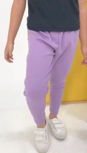 Legging Anak Soya Smilee Warna Ungu Size 1-5 Tahun