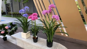 Oversized Artificial Daffodil - Small Potted Decor for Home & Wedding