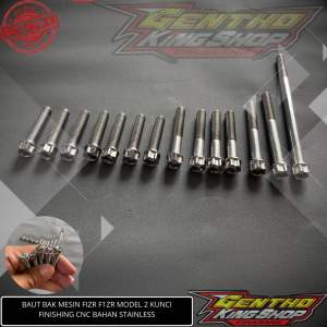 BAUT PROBOLT BAK MESIN YAMAHA FIZR F1ZR FORCE 1 SET KANAN KIRI MODEL 2 KUNCI CNC STAINLESS ANTI KARAT