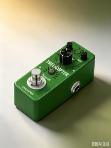 AMUZIK LEF-327 Trelicopter Optical Tremolo Pedal True Bypass Mini Metal Guitar Volume Modulation Effect