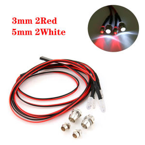 3/5/8/10mm RC LED Light Kit Headlight Taillight Set for 1/10 1/8 1/12 RC Car Crawler Drift Truck TRAXXAS HSP HPI MN99 MN90 Parts