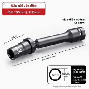 DAIENGONGJU | Ổ Lục Giác Quay 360 Độ 1/2inch