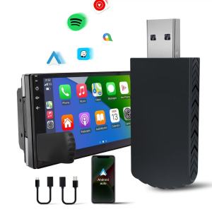 Wired to Wireless CarPlay Adapter Plug and Play Convert OEM Wired CarPlay to Wireless