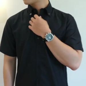 Baju Hem Kemeja Polos Pria Kasual Kemeja Pendek M L XL Kemeja Hem Formal