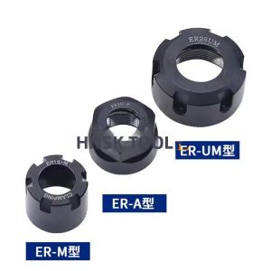 1 Cái Đai Ốc Kẹp Lò Xo ER Nut Collet Dùng Cho Máy Phay Khắc CNC Tương Thích Với Đai Ốc ER8 ER11 ER16 ER20 ER25 ER32