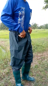 COD กางเกงน้ำยาวเอวกางเกงตกปลาชิโมดะตกปลาปลูกรองเท้ากันน้ำรองเท้าปลูกข้าวทนต่อการสึกหรอกางเกงลุยน้ำกันลื่น