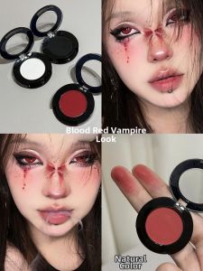 Faiccia | Gothic Smoky Eye Shadow with Red and Black Punk Makeup