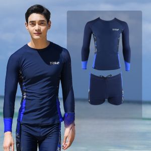 Bộ Đồ Bơi Tách Rời Nam Tay Ngắn Tay Dài Chuyên Nghiệp Nhanh Khô Quần Áo Thể Thao Bơi Lội Mùa Hè 2023 Đồ Bơi Nam