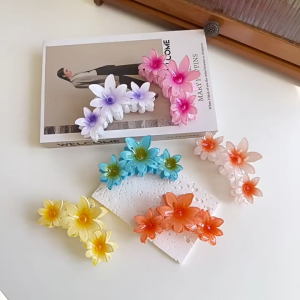 Kẹp Tóc Càng Cua 3 Hoa Kẹp Chùm 3 Hoa Tiệm Quà An Yên Phụ Kiện Tóc Xinh Xắn Bền Đẹp Không Rối Tóc