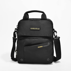 VOLUNTEER | Casual Oxford Cloth Mens Single Shoulder Bag Large Capacity Slant Crossbody Bag Commuting Handbag Outdoor Canvas Bag