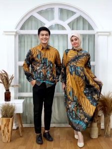 Gamis Batik Couple Batik Sarimbit Katun Polymicro Batik Kondangan Batik Kalingga Batik Pekalongan