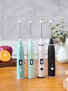 Máy Đánh Trứng Đánh Bột Tạo Bọt Cafe KAI YUN Mini Nhỏ Gọn Cầm Tay 3 Tốc Độ Sử Dụng Màn Hình Hiển Thị LED