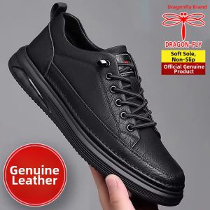 DRAGON-FLY | Trendy Breathable Genuine Leather Soft-soled Mens Casual Shoes