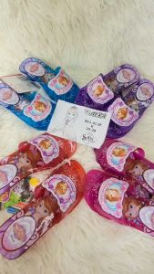 AERA รองเท้าแก้วส้นสูงมีไฟเด็ก รองเท้าแตะเด็ก รองเท้าส้นแก้วเด็ก รองเท้าเจ้าหญิงเด็ก รองเท้าส้นแก้วมีไฟ 🔥ลายเจ้าหญิงโซเฟีย Sofia size23-34*คละสีเท่านั้น*