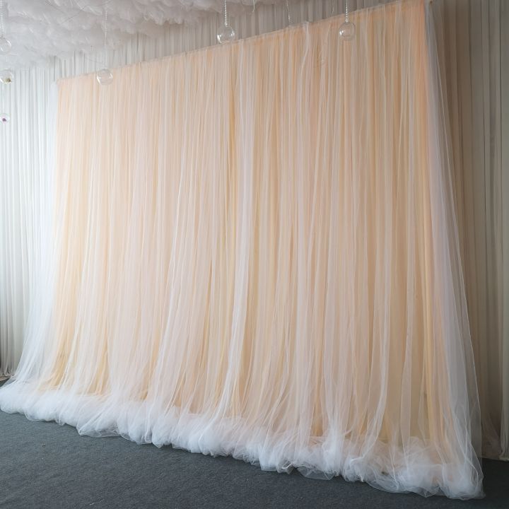 Wedding Background Sheer Stage Voile Decorative Band Background Fabric ...