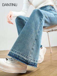 Maternity Bell Bottom Jeans Extended Size High Waist Autumn Womens Outerwear Denim Pants Long Trousers for Taller Ladies