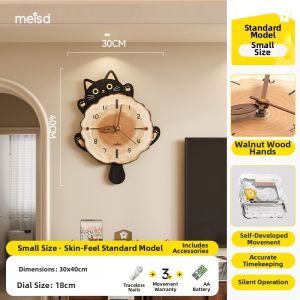 MEISD | New Silent Creative Retro Style Wall Clock for Living Room
