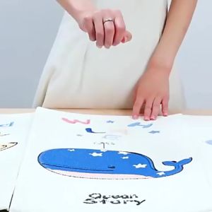Buy 1 get 1 free 70x35cm childrens anti-collision cartoon wall stickers self-adhesive 3D baby room wall bumper stickers bedroom bedside wall decoration wall stickers soft pack stickers safe waterproof kindergarten wallpaper brick stickers