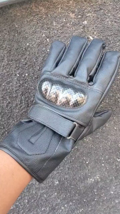 Sarung Tangan Motor Kulit PU - Full Jari Piber