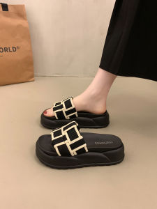 MIFULIAN | French Thick Soled Elegant Summer Slipper Women