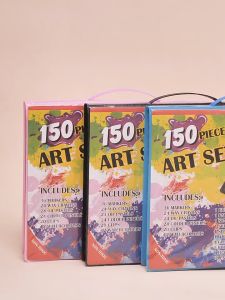 Crayon Anak Art Set 150 Pensil Warna Colouring Set Alat Tulis Mewarnai dan Menggambar