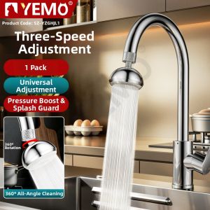 YEMO | Pressurized Rotatable Anti-splash Aerator Faucet Extension