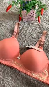 Bra FF HUANG Murah Bordir Mewah Kait 3 BH Tanpa Kawat | Busa Tipis Cup Besar | Size 36-42