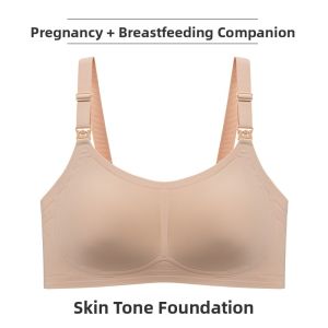 Miiow | Maternity Nursing Underwear 7A Grade Antibacterial Postpartum Breastfeeding Gathered Large Size Bra For Pregnant Women