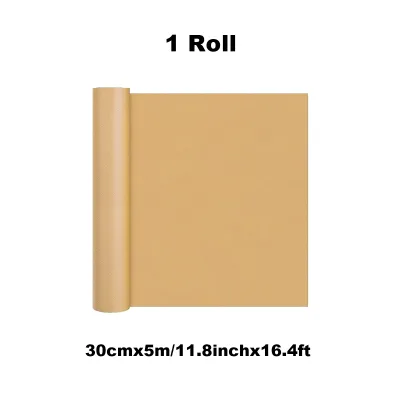 Brown Kraft Paper Roll 30cm 11.8inch Wrapping Paper Roll For Gift Packaging Packaging Transportation Crafts